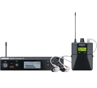 PSM 300 - P3TRA215CL Stereo UHF In Ear Monitor System with P3RA receiver and SE 215 In Ear Monitors